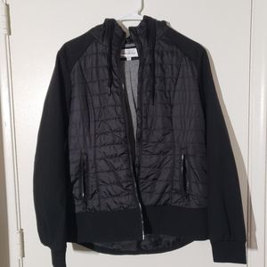 Sebby Black Puff Jacket with Hood